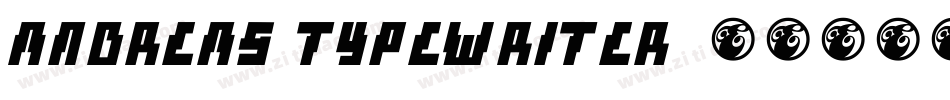 Andreas Typewriter字体转换